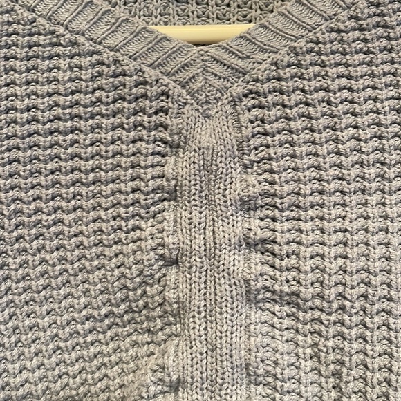 Sincerely Jules Baby Blue Cropped Adjustable knit Sweater Size XS - Picture 3 of 13